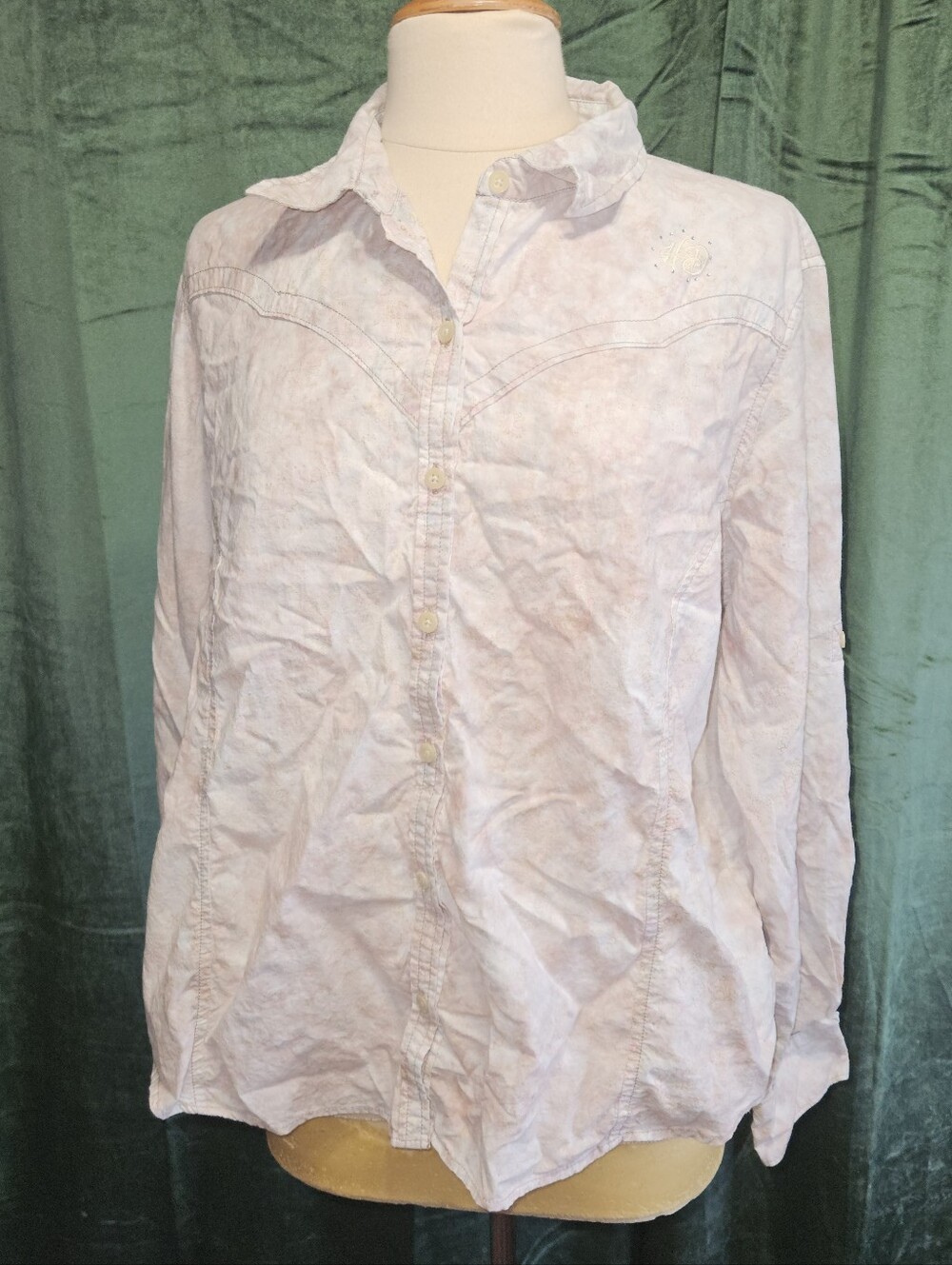 Harley Davidson Bejeweled Embroidered Western Top